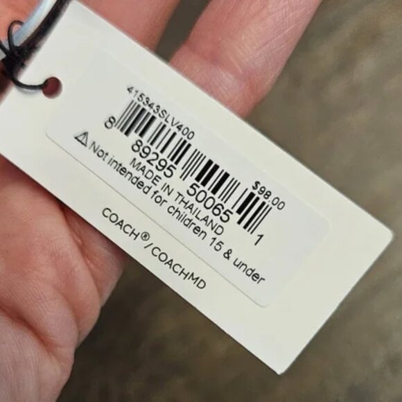 RESERVED FOR LISA BUY NOW COACH Blue glitter bangle NWT - Picture 4 of 4